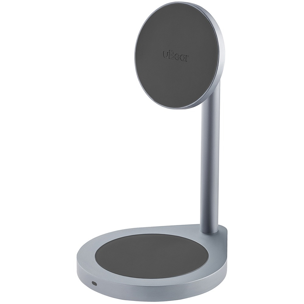 Беспроводное зарядное устройство Stage 2in1 Magnetic wireless charger, цвет: серый